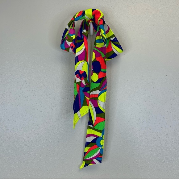 Vintage Handmade Vibrant 60s 70s  Psychedelic Midi Skirt Womens XXS Maximalist - Picture 11 of 11